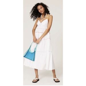 Staud White Cleo Dress Medium